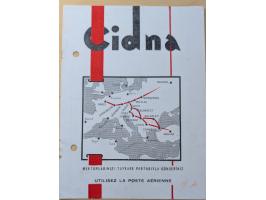 1931/32, CIDNA airmail post labels ‘PAR AVION’, two different booklets, one large size turkish-french bilingual, punched and 